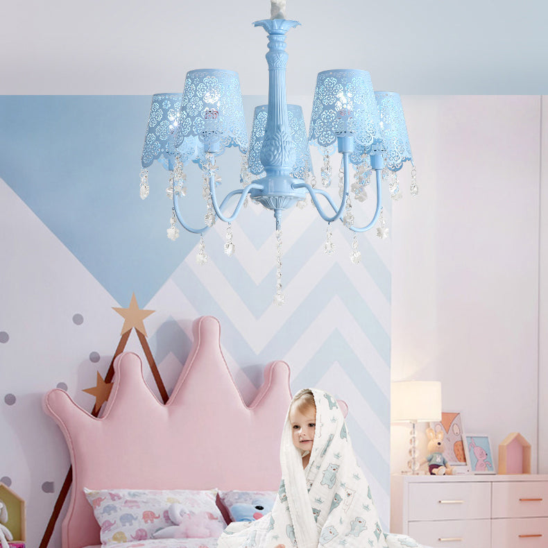 Modern Undertint Chandelier Empire Shade Metal Pendant Lighting - Rebooters