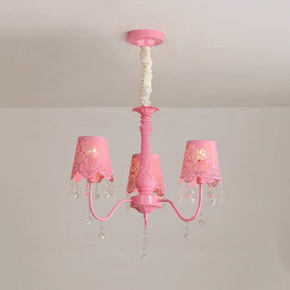 Modern Undertint Chandelier Empire Shade Metal Pendant Lighting - Rebooters