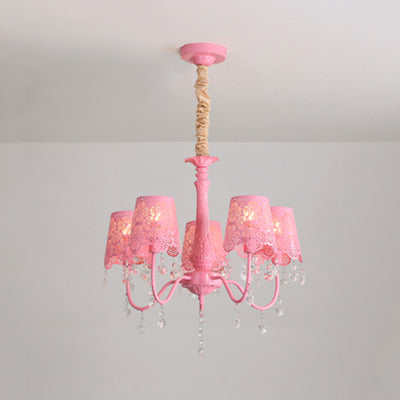 Modern Undertint Chandelier Empire Shade Metal Pendant Lighting - Rebooters