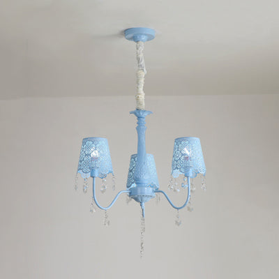 Modern Undertint Chandelier Empire Shade Metal Pendant Lighting - Rebooters