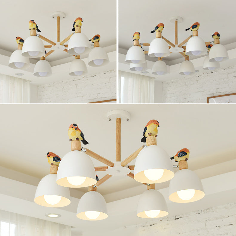 Nordic Modern Bowl Shade Pendant Chandelier Iron Chandelier - Rebooters