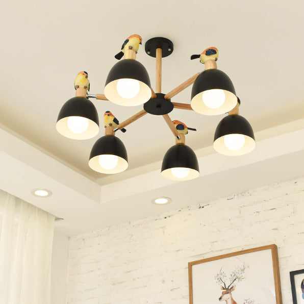Nordic Modern Bowl Shade Pendant Chandelier Iron Chandelier - Rebooters