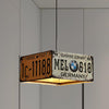 Square Chandelier Lamp with 39 Adjustable Cord Industrial Iron Triple Light Pendant - Rebooters