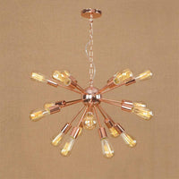 18/21 Lights Iron Chandelier Light Farmhouse Copper Gold Finish - Rebooters