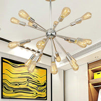 18/21 Lights Iron Chandelier Light Farmhouse Copper Gold Finish - Rebooters