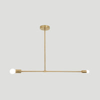 31.5"/39" W Exposed Chandelier Lamp Modern Metal 2 Head - Rebooters