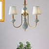 Cone Dining Room Chandelier Lamp Country Fabric 3/6-Light Pendant - Rebooters