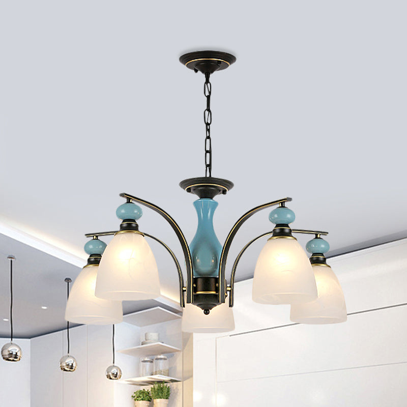 Retro Domed Shade Hanging Pendant 3/5/8 Lights Fixture - Rebooters