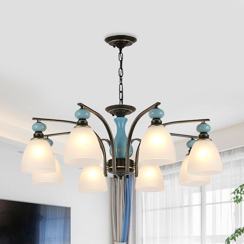 Retro Domed Shade Hanging Pendant 3/5/8 Lights Fixture - Rebooters