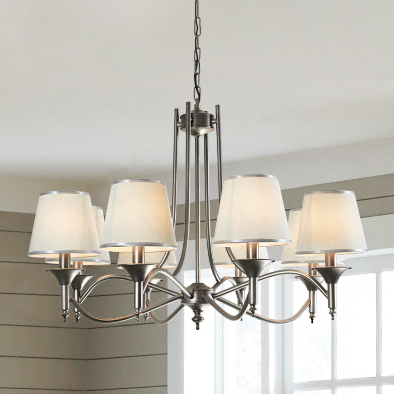 Traditional Twisted Arm Chandelier 8 Bulbs Pendant Light Kit - Rebooters