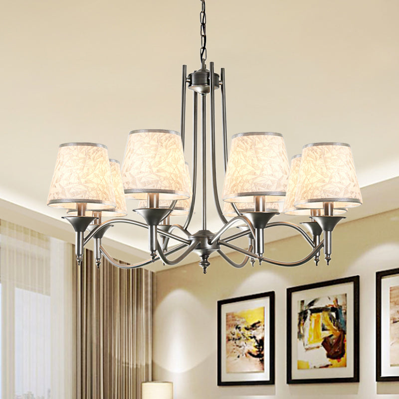 Traditional Twisted Arm Chandelier 8 Bulbs Pendant Light Kit - Rebooters