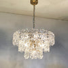 3 Tiers Snowflake Crystal Drop Lamp Modern 4/7 Bulbs Chandelier - Rebooters