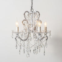 4 Heads Chandelier French Country Living Room Ceiling Lamp - Rebooters