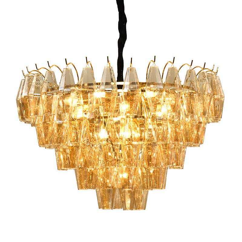 7 Lights Chandelier Traditional Living Room Pendant Lamp - Rebooters