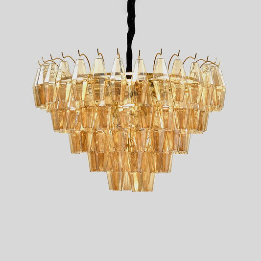 7 Lights Chandelier Traditional Living Room Pendant Lamp - Rebooters