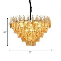7 Lights Chandelier Traditional Living Room Pendant Lamp - Rebooters