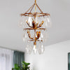 Diamond Clear Crystal Chandelier Lamp Countryside 8 Heads - Rebooters