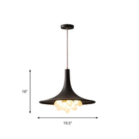 6/11-Bulb Iron Pendant Chandelier Industrial Black Lamp - Rebooters