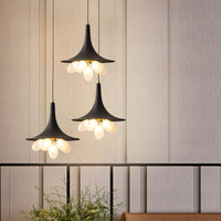 6/11-Bulb Iron Pendant Chandelier Industrial Black Lamp - Rebooters