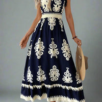 Elegant Women's Maxi Dress with Flowy Bohemian Style Rebooters Maxi Women's Dresses