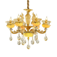 6-Light Chandelier Traditional Dining Hall Ceiling Lamp - Rebooters