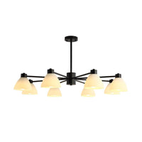 6/8/12-Head Dining Room Suspension Light Black Chandelier - Rebooters