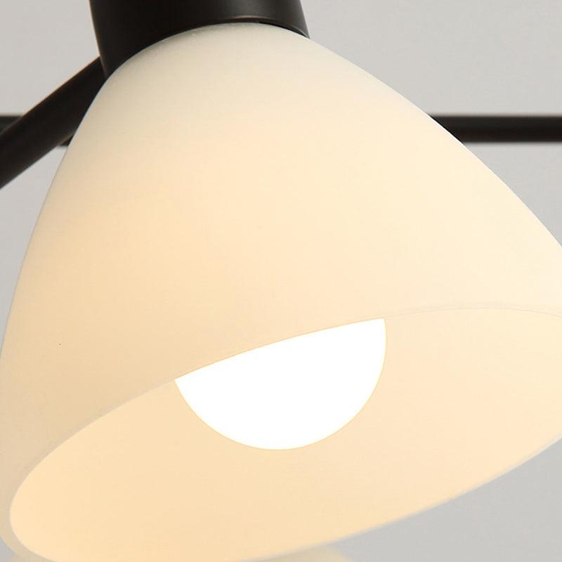 6/8/12-Head Dining Room Suspension Light Black Chandelier - Rebooters