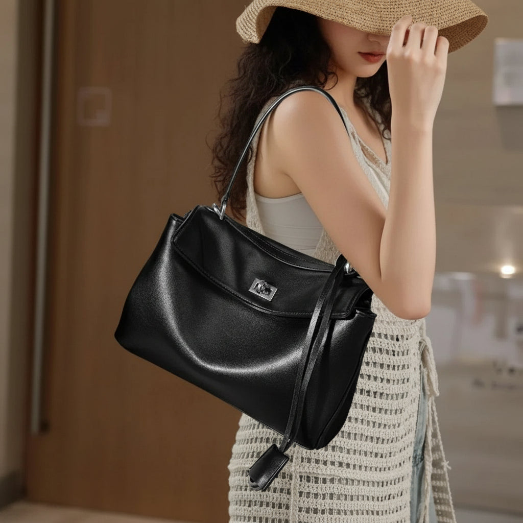 Lorenzo Brume d'Or Leather Handbag Rebooters