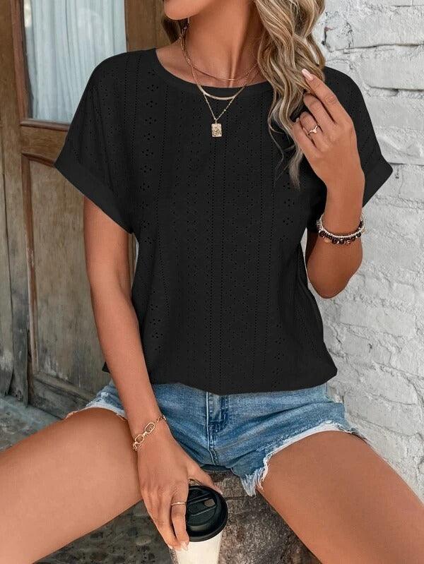 Women's Casual Cotton Short-Sleeve T-Shirt for Everyday Style Rebooters Womens Shirts