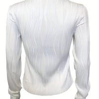 Long Sleeve Crop Top Blouse for Women - Stylish Casual Wear Rebooters Womens Shirts