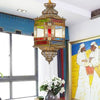 Cut Glass Lantern Drop Pendant Country Style Chandelier Lamp - Rebooters