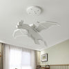 Iron Winged Dinosaur Suspension Light Kid White LED Chandelier - Rebooters