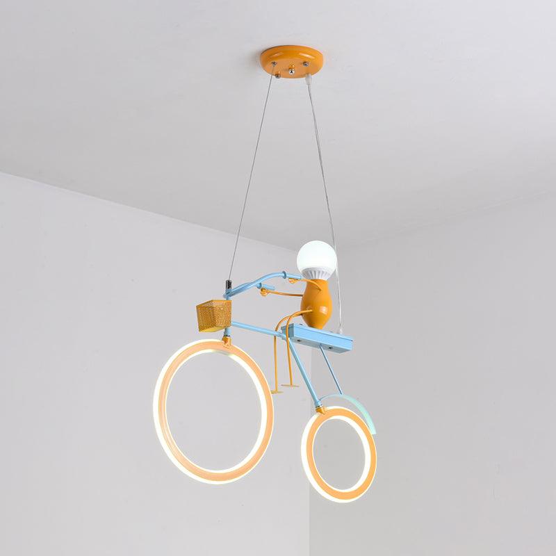 Cartoon Bicycle-Like Chandelier Lighting Metal LED Lamp - Rebooters