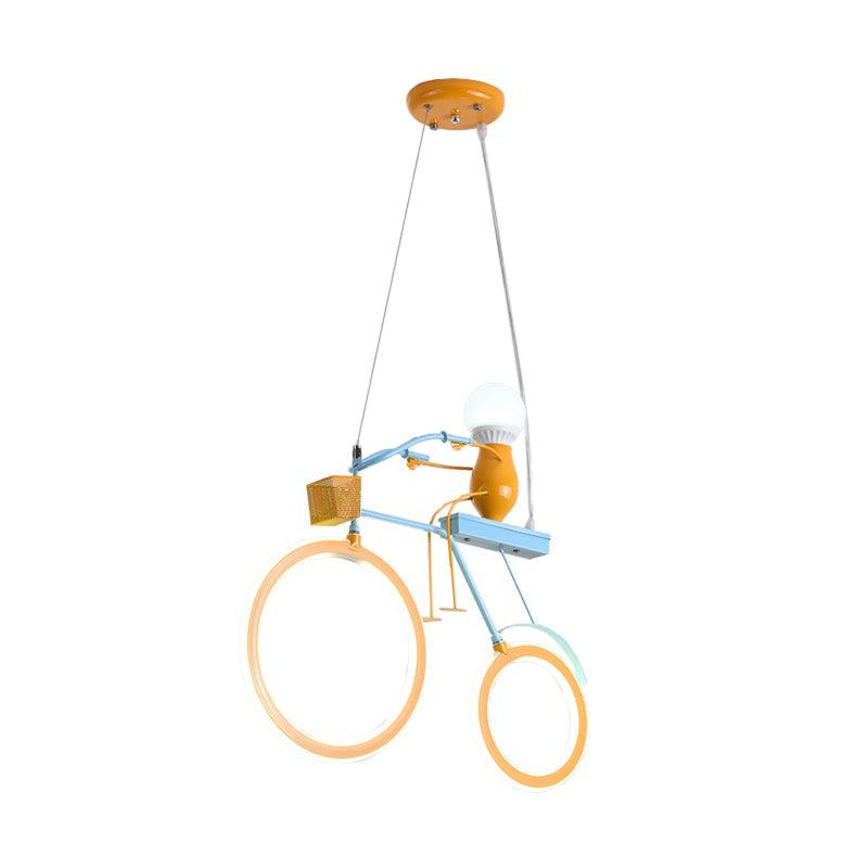 Cartoon Bicycle-Like Chandelier Lighting Metal LED Lamp - Rebooters