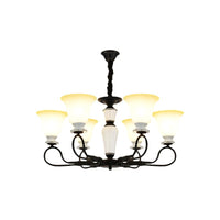 3/6 Heads Pendant Chandelier Retro Bedroom Hanging Light Black - Rebooters