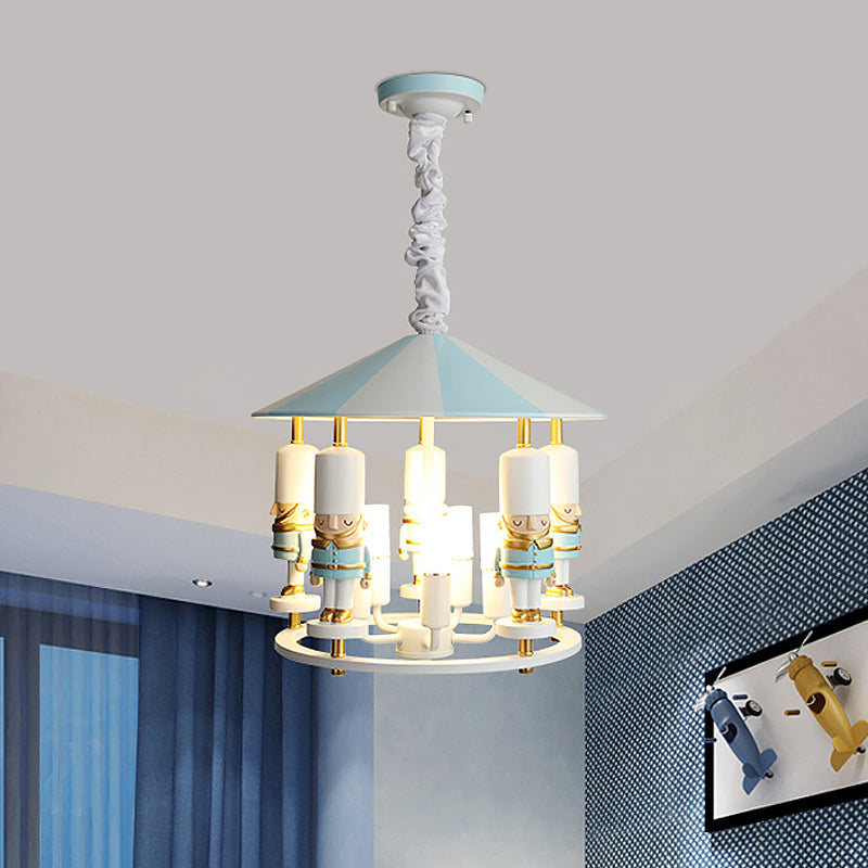 Merry-Go-Round Soldier Chandelier Kids Style Resin Light - Rebooters