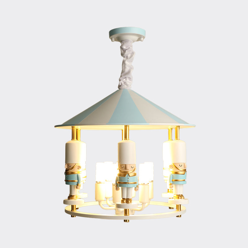 Merry-Go-Round Soldier Chandelier Kids Style Resin Light - Rebooters