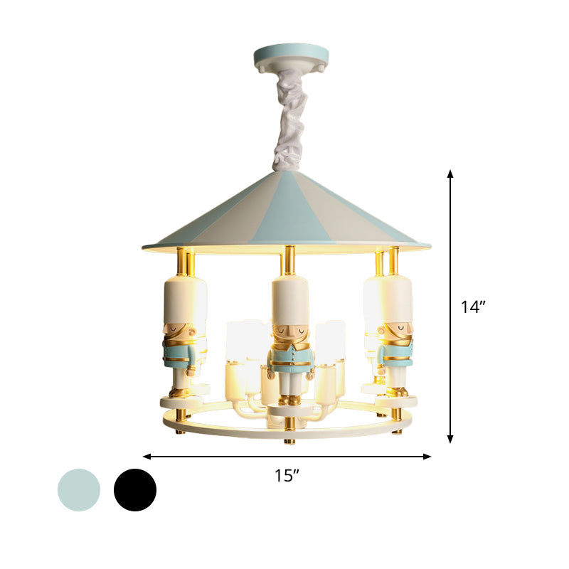 Merry-Go-Round Soldier Chandelier Kids Style Resin Light - Rebooters