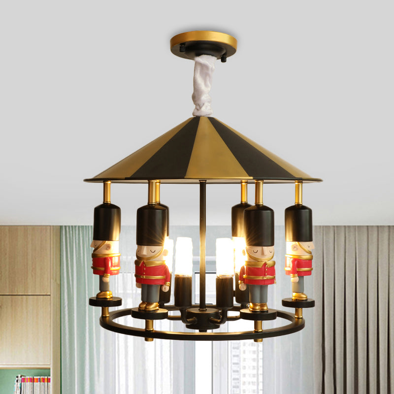 Merry-Go-Round Soldier Chandelier Kids Style Resin Light - Rebooters