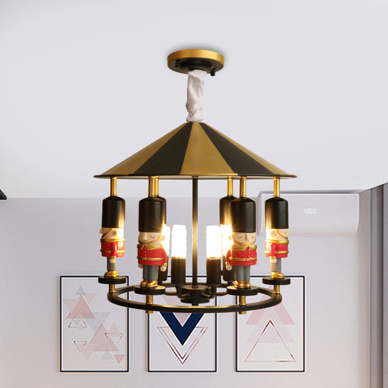 Merry-Go-Round Soldier Chandelier Kids Style Resin Light - Rebooters
