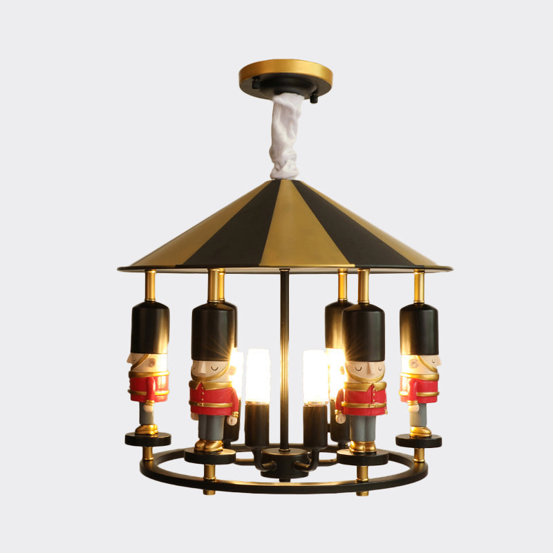 Merry-Go-Round Soldier Chandelier Kids Style Resin Light - Rebooters