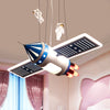 Spaceship Chandelier Light Fixture Cartoon Metal 4 Bulbs - Rebooters