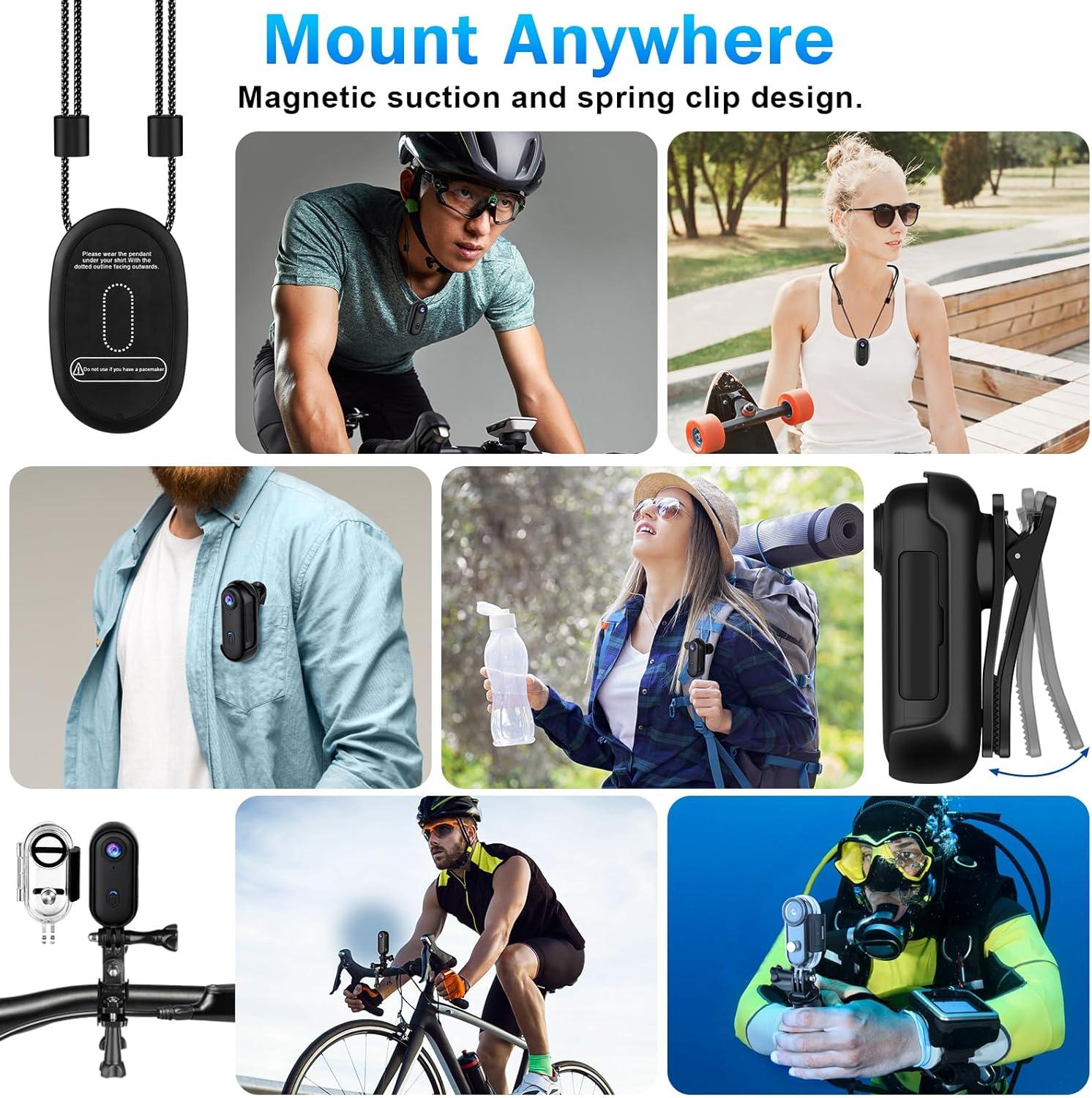 4K 128GB UHD Mini Body Camera - Your Ultimate Hands-Free Recording Companion - Rebooters