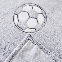 Glow-in-the-Dark Football Blanket – 130 × 150 cm, Kids, Soft Throw, Luminous Print