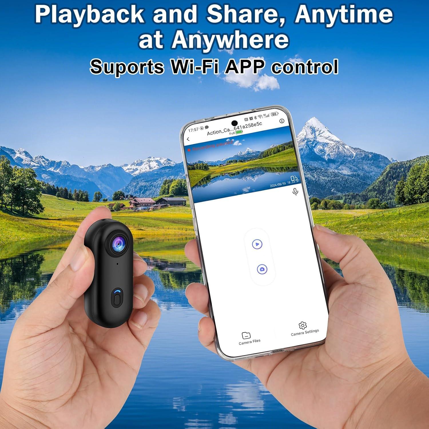 4K 128GB UHD Mini Body Camera - Your Ultimate Hands-Free Recording Companion - Rebooters