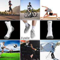 Rebooters Anti-Slip Grip Sports Socks – Cushioned, Breathable Cotton Blend, Unisex