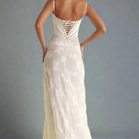 Maya Maxi Dress with Intricate Floral Embroidery and Flowing Silhouette for Elegant Style - Rebooters -Women's Dresses