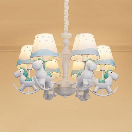 Cartoon Unicorn Hanging Lamp 5/6 Lights for Nursery Room - Rebooters