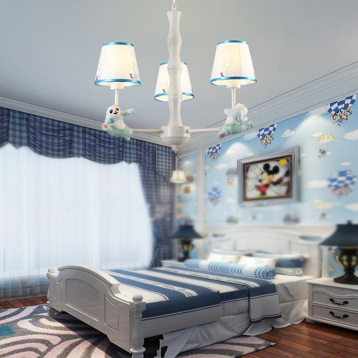 Cartoon Running Panda Hanging Lights Chandelier for Living Room - Rebooters