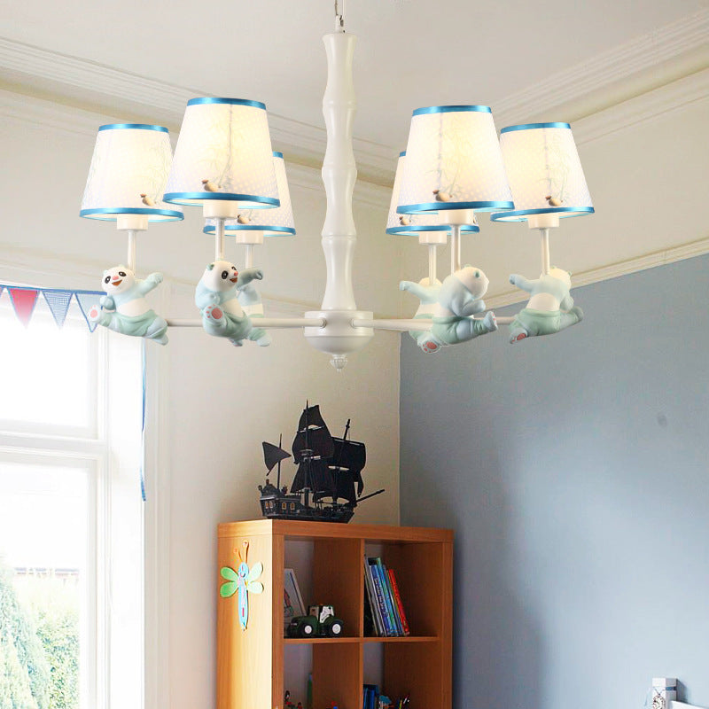Cartoon Running Panda Hanging Lights Chandelier for Living Room - Rebooters